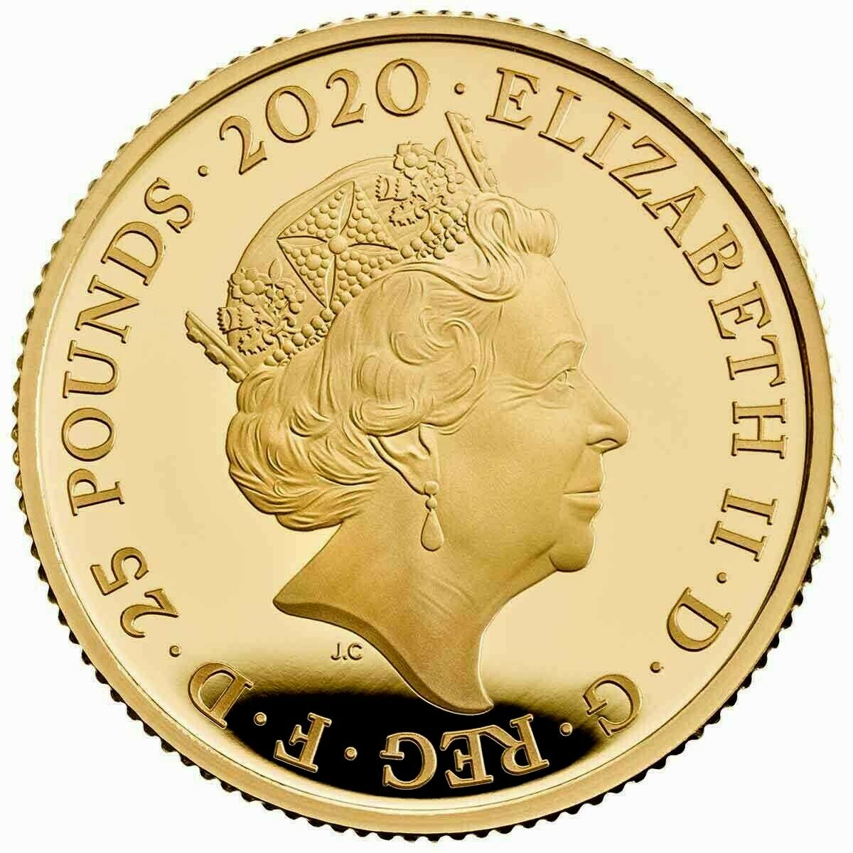 United Kingdom 2020 £25 David Bowie 1/4 oz Gold Proof