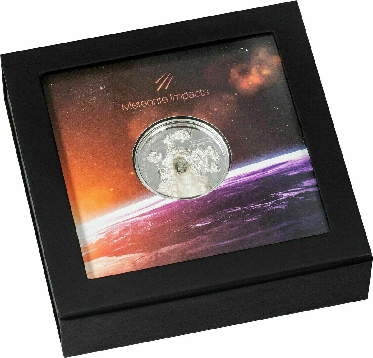 Cook Islands 2020 $5 Viñales Vinales Meteorite Impact UHF Ultra High Relief Silver