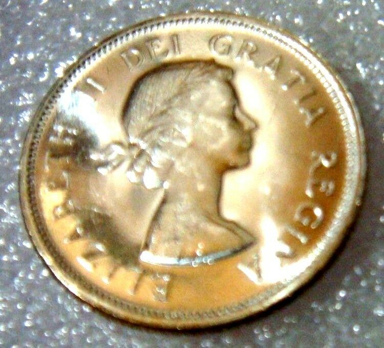 Canada 1964 25 Cent Uncirculated Caribu 80% Silver