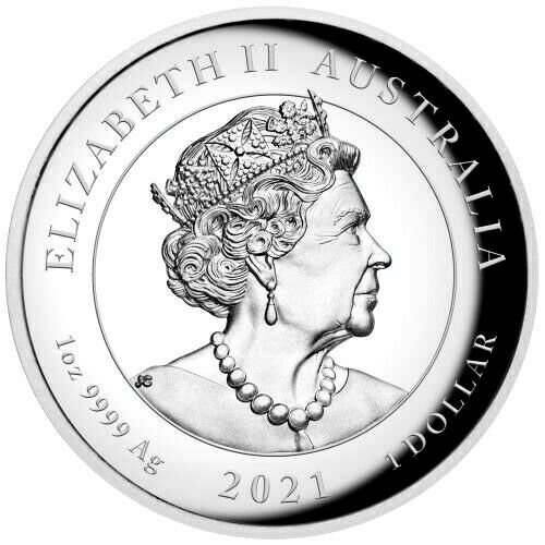 Australia 2021 $1 Winged Victory 1oz Silver Proof High Relief 3000 MADE
