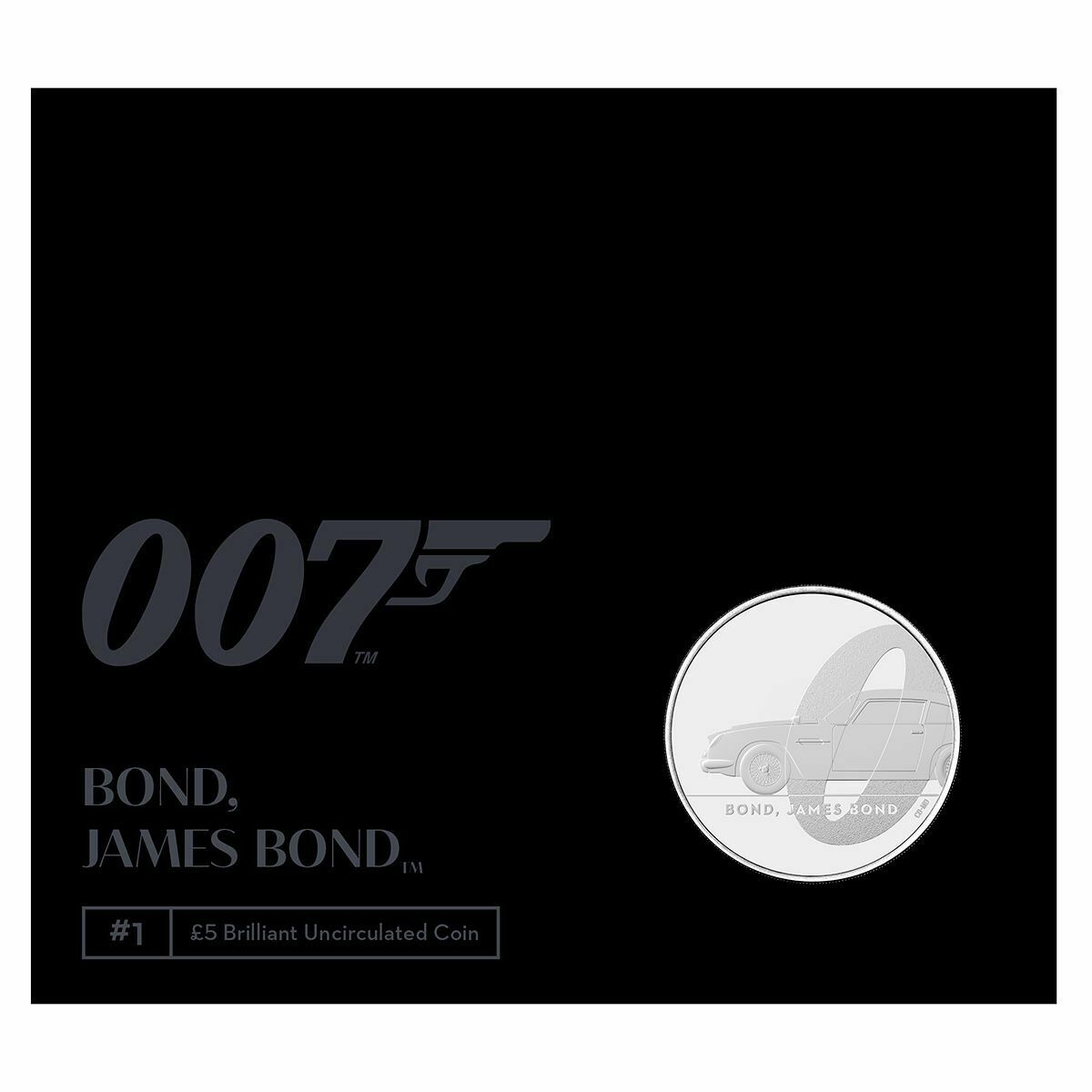 United Kingdom 2020 £5 James Bond Aston Martin BU Sealed Coin Pack