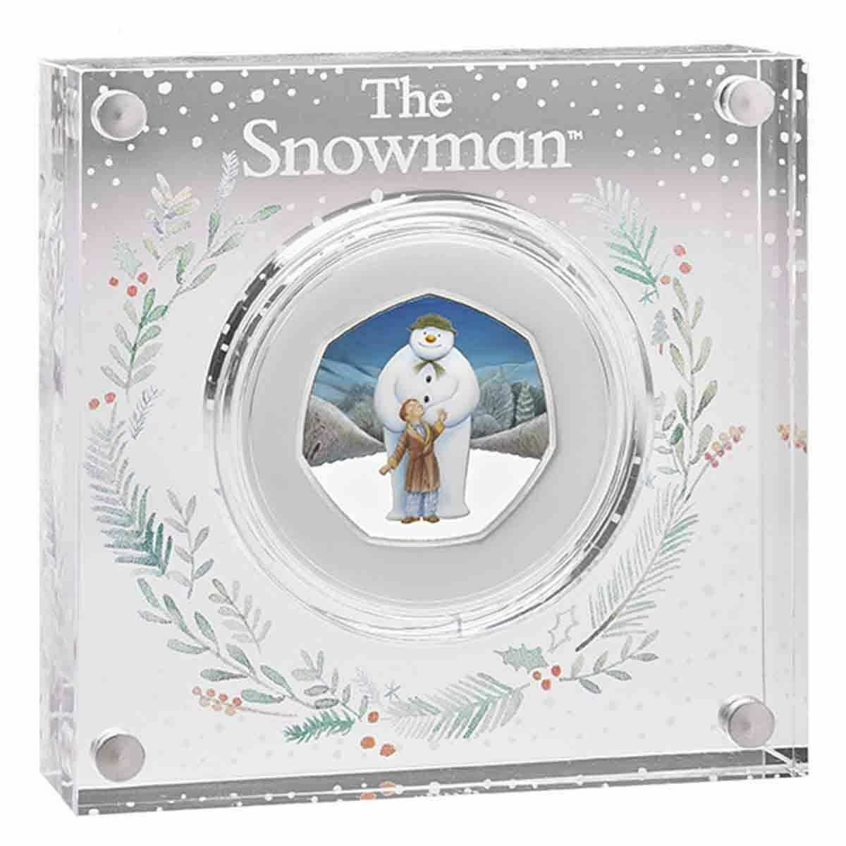 United Kingdom 2019 50p Proof The Snowman Coloured Silver