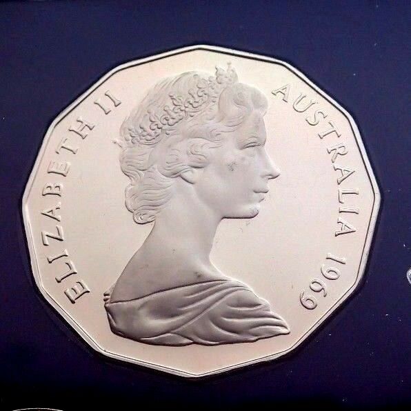 Australia 1969 50 Cent Proof Coat of Arms