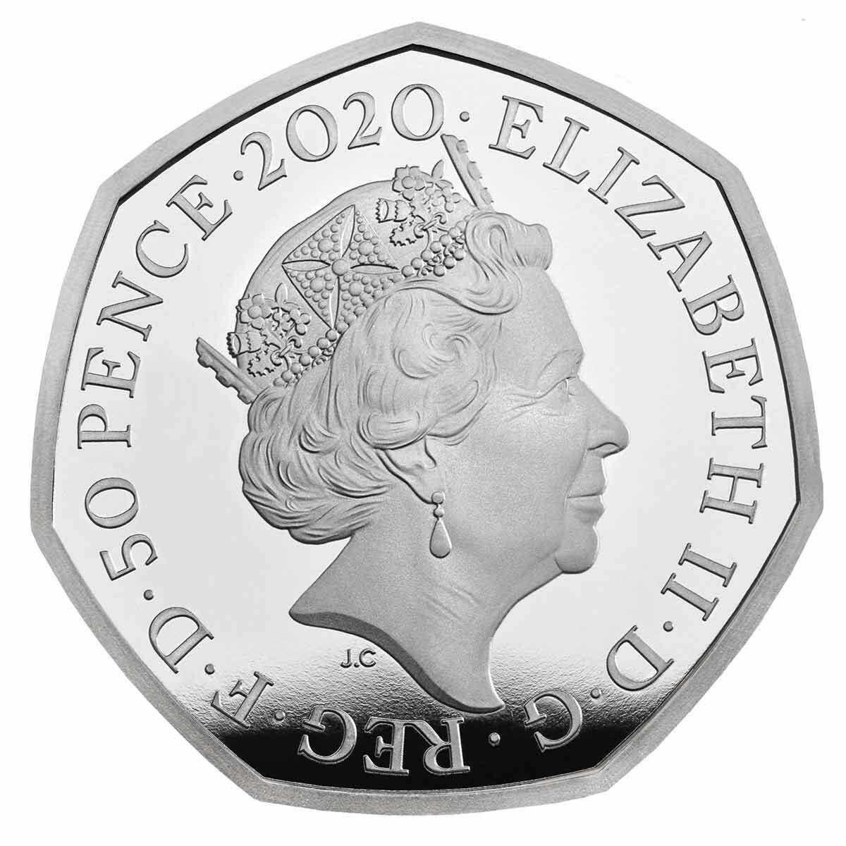 United Kingdom 2020 50p Proof The Snowman Colour Silver
