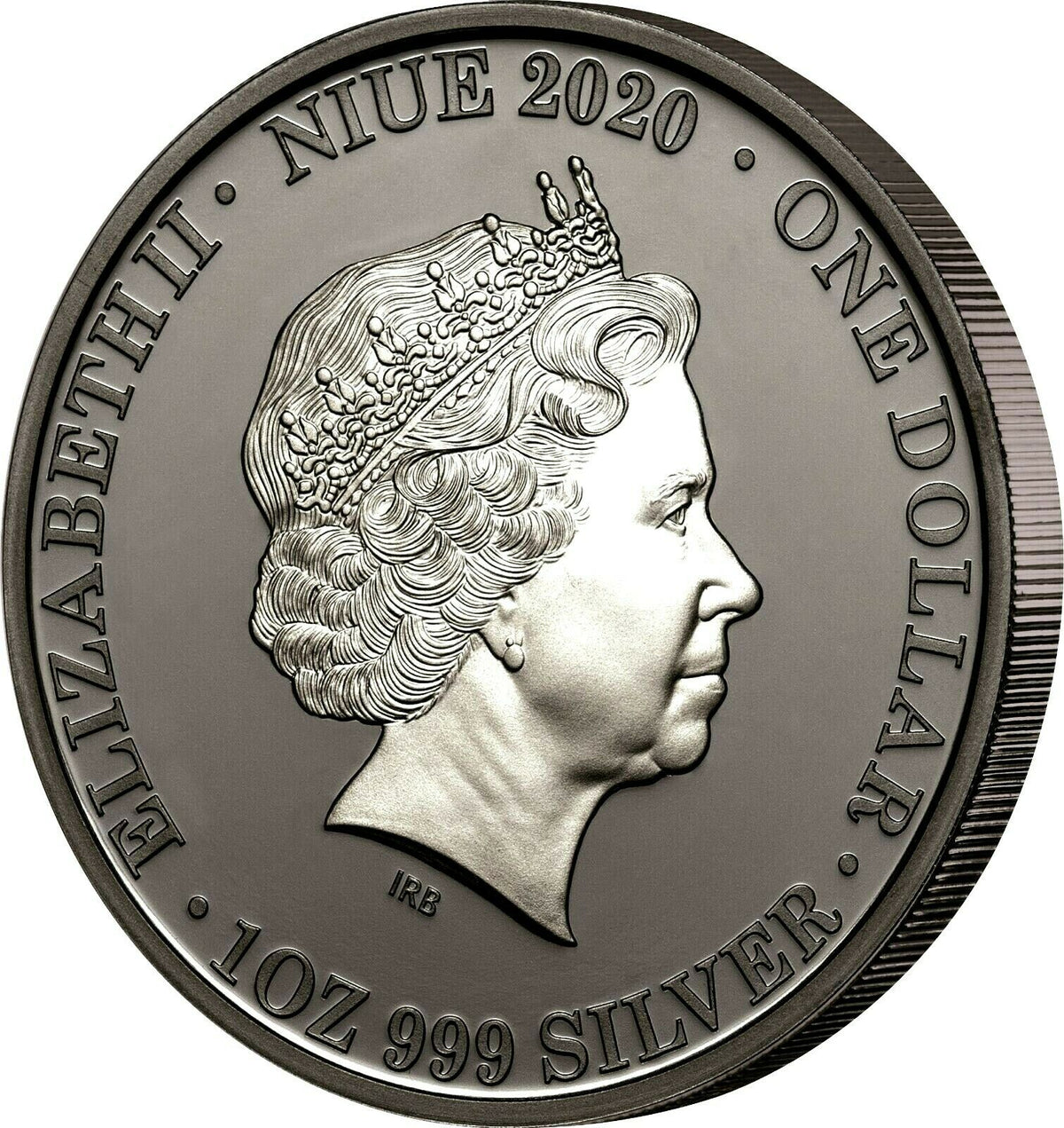 Niue 2020 $1 Australia at Night Echidna 1oz .999 Silver Black Proof Proof