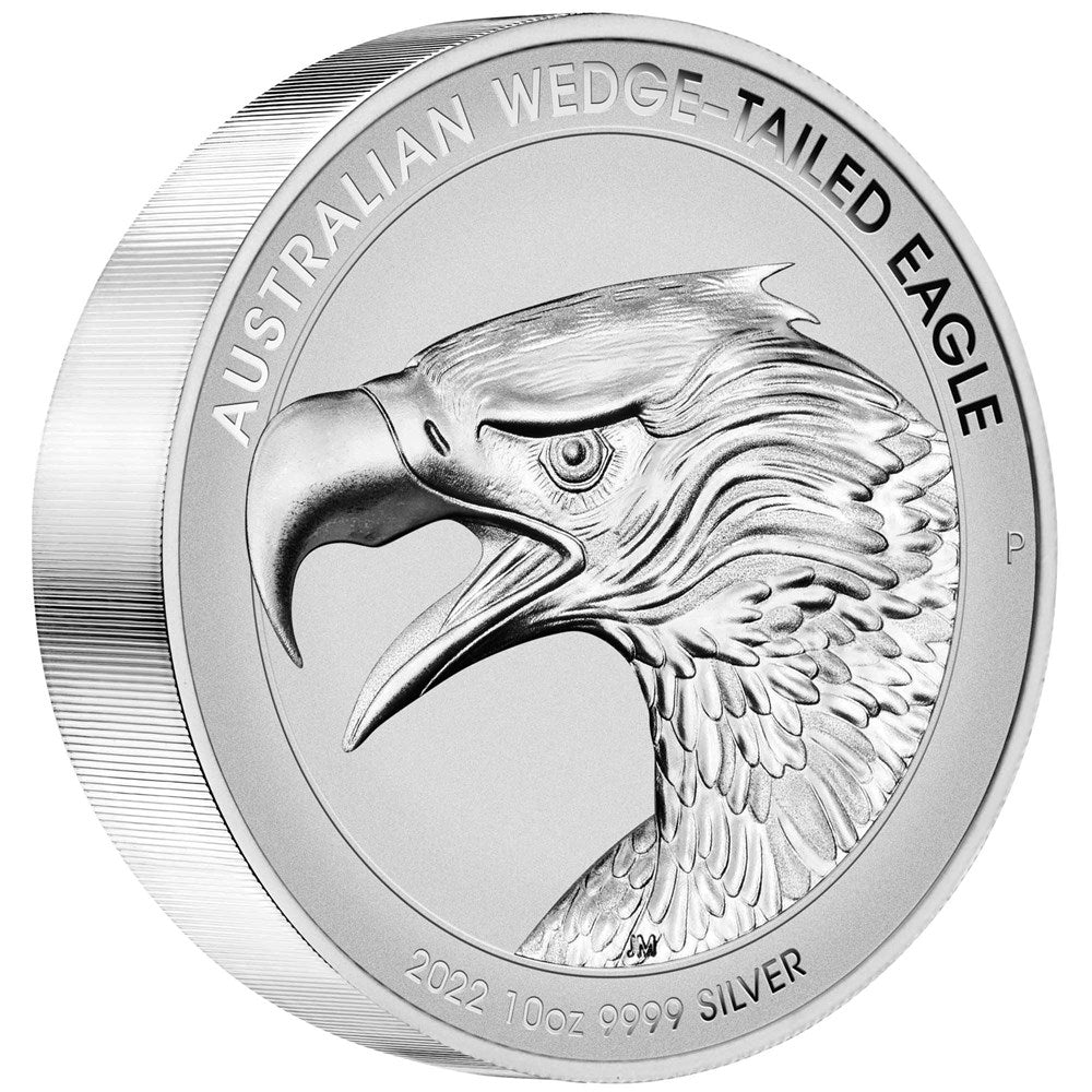 2022 $10 Australian Wedge-Tailed Eagle 10 oz 99.99% Silver Enhanced Reverse Proof High Relief Coin Perth Mint