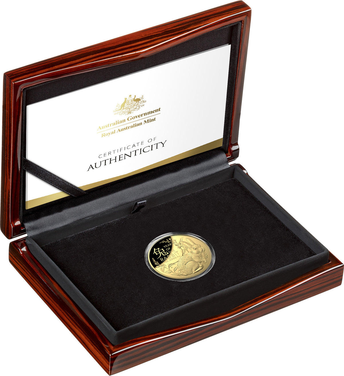 Australia 2023 $100 Domed Gold Proof Coin - Lunar calendar - Year of the Rabbit