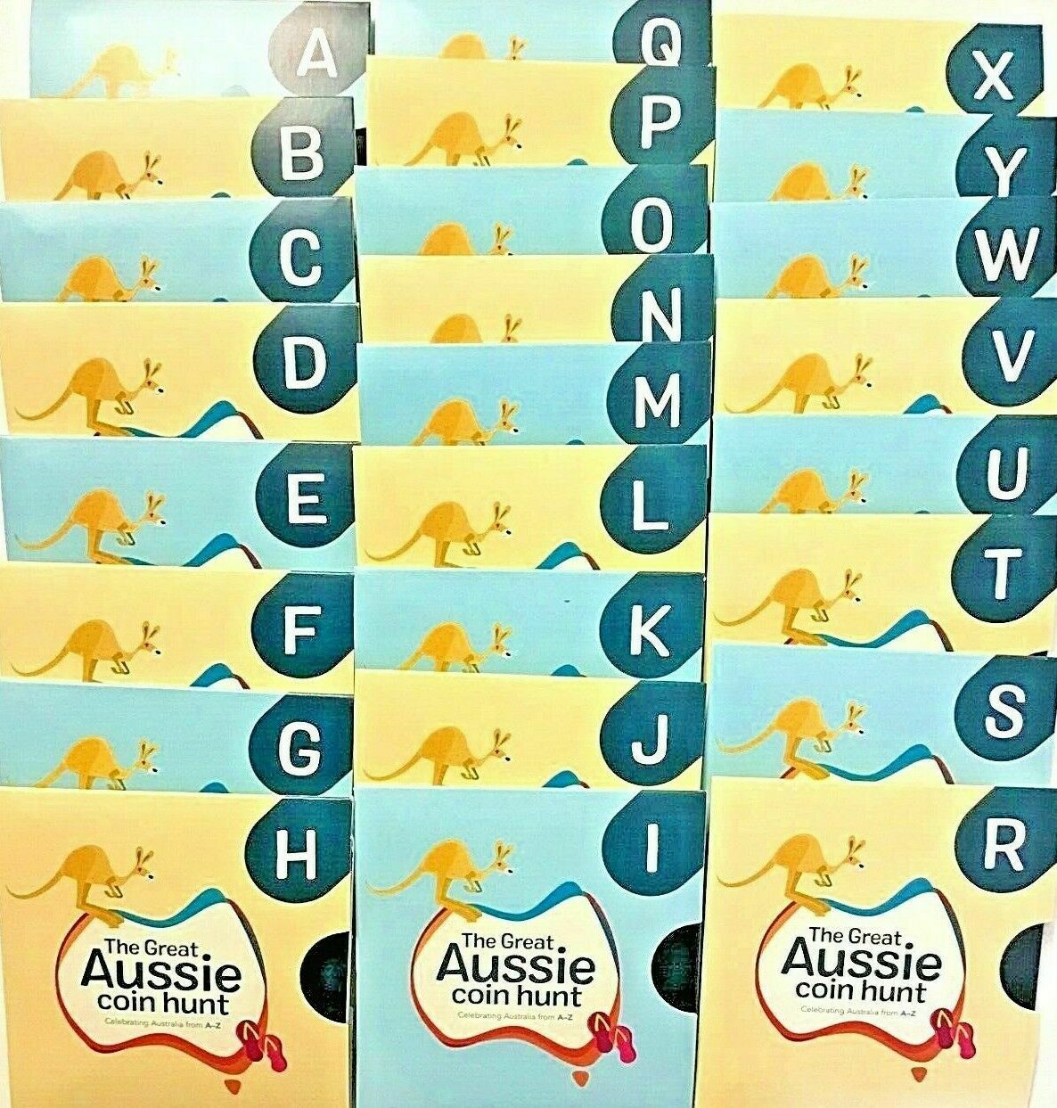 Australia 2019 $1 Uncirculated The Great Aussie Coin Hunt A-Z Carded Set