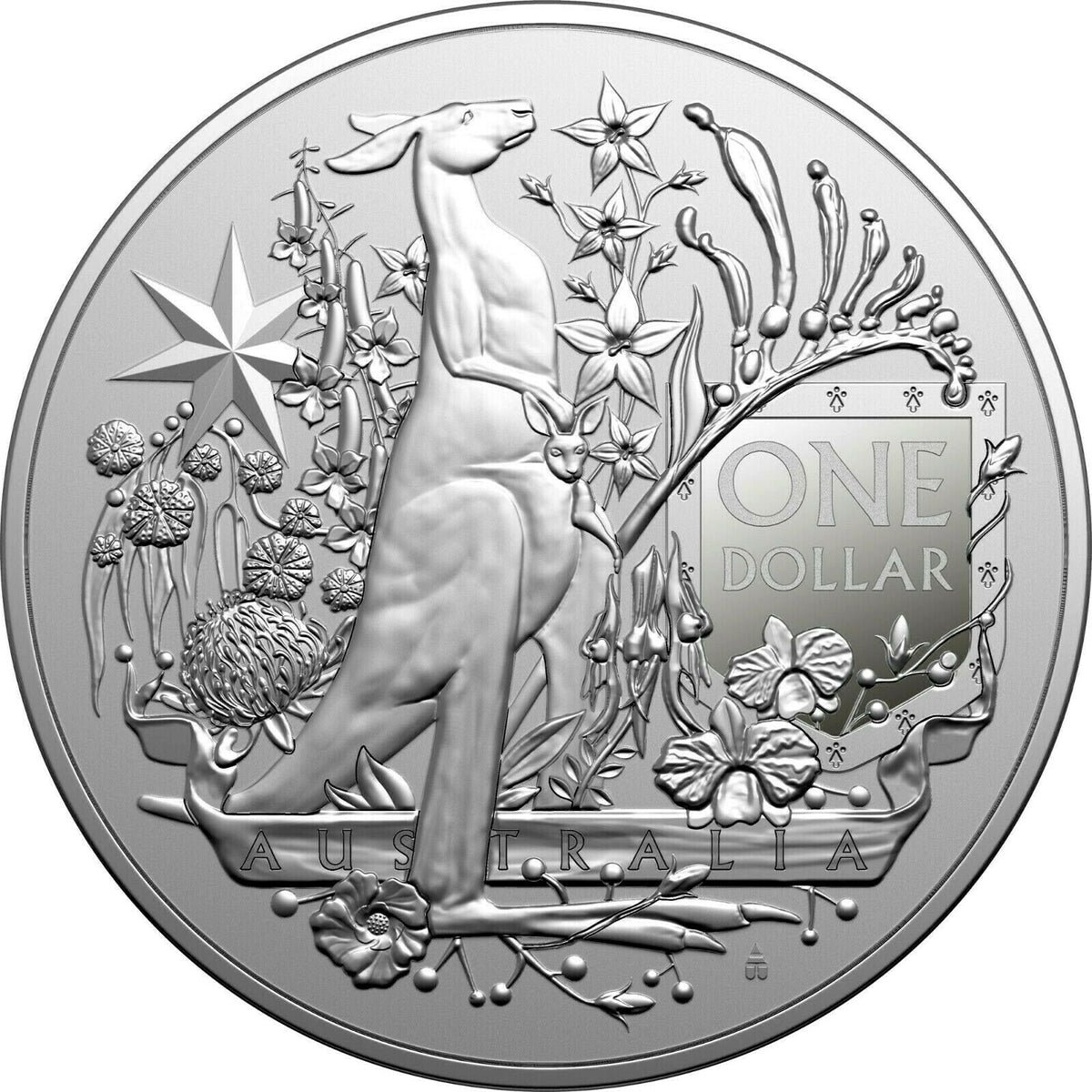 Australia 2021 $1 Uncirculated 1 Oz Silver Australia's Coat of Arms