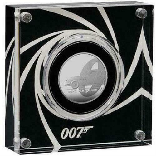 United Kingdom 2020 £1 James Bond Aston Martin 1/2oz .999 Silver Proof