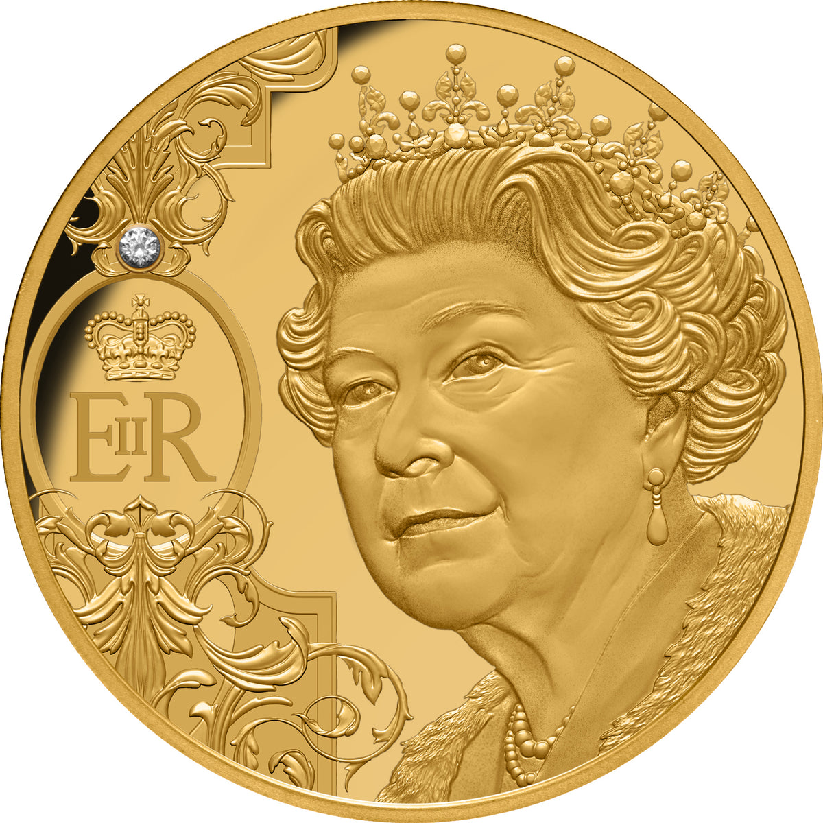 Niue 2022 $100 Queen Elizabeth II Tribute Gold 1oz Gold Proof Coin