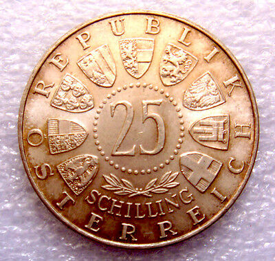 Austria 1956 25 Schillings Uncirculated 200th Birthday of Amadeus Mozart