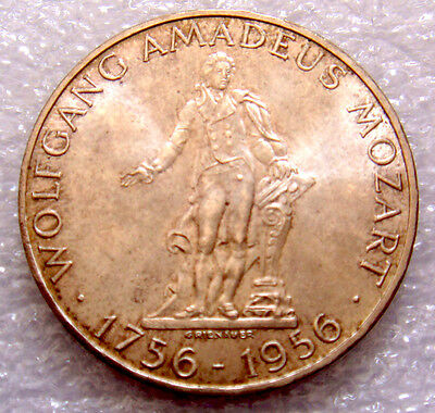 Austria 1956 25 Schillings Uncirculated 200th Birthday of Amadeus Mozart