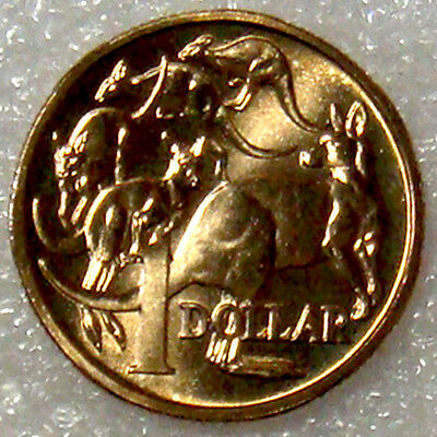 Australia 1985 $1 Uncirculated Mob of Roos