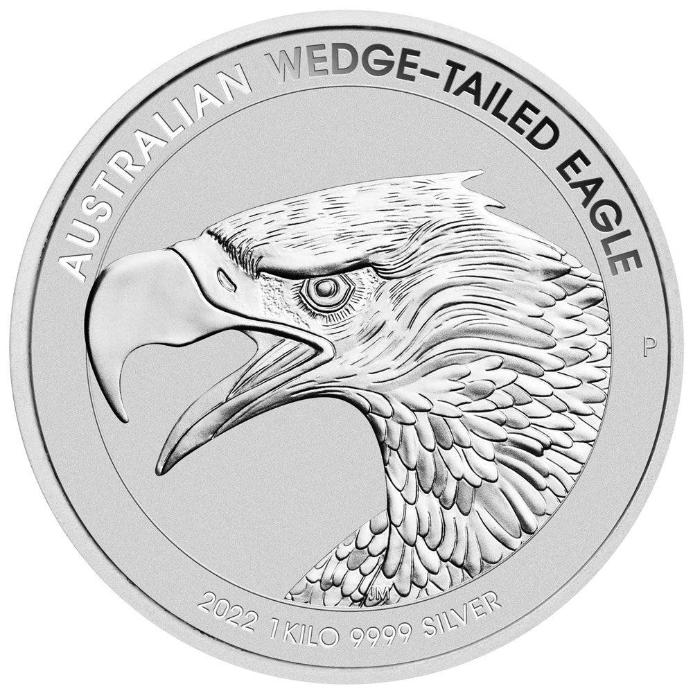 2022 $30 Australian Wedge-Tailed Eagle 1 Kilo 99.99% Silver Enhanced Reverse Proof High Relief Coin Perth Mint