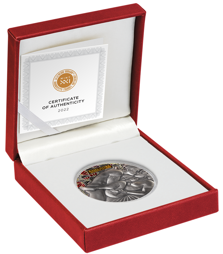 Cameroon 2022 3000 Francs CFA Kama Sutra IV Moments of Love 3 oz Silver