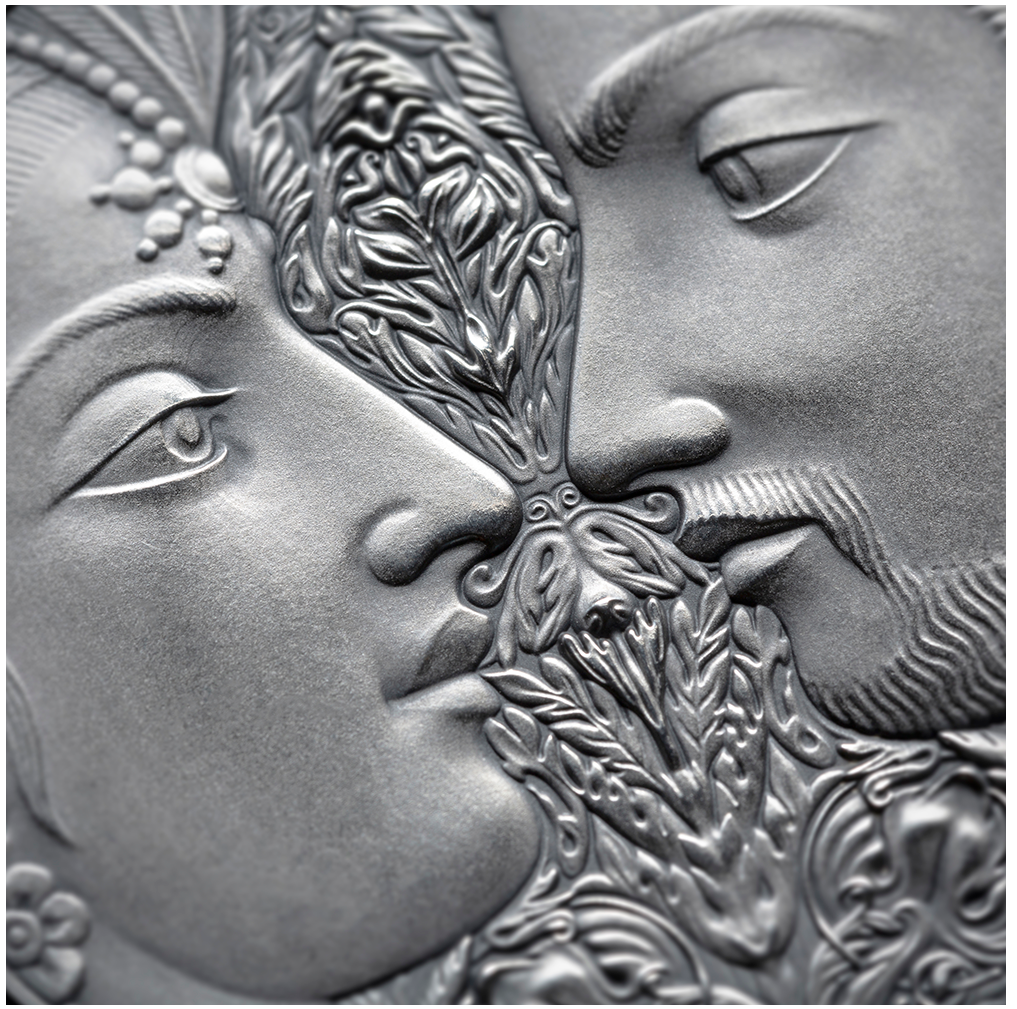 Cameroon 2022 3000 Francs CFA Kama Sutra IV Moments of Love 3 oz Silver