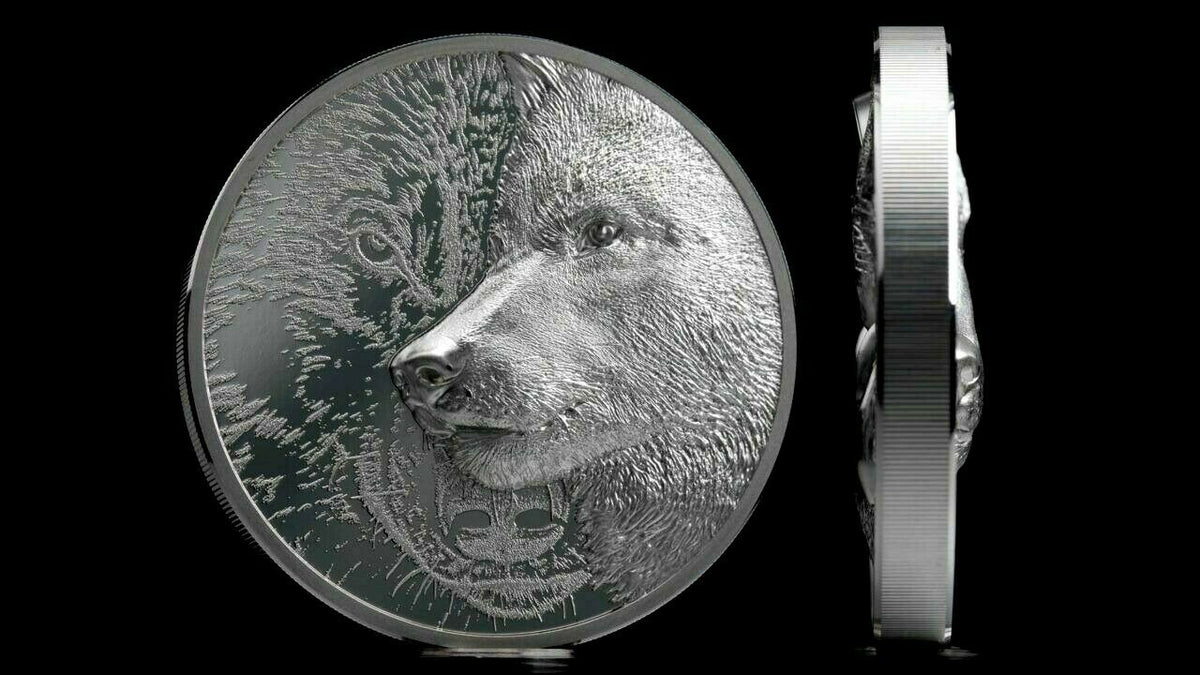 Mongolia 2021 2000T Mystic Wolf 3 Oz Silver Proof Coin CIT Smartminting®
