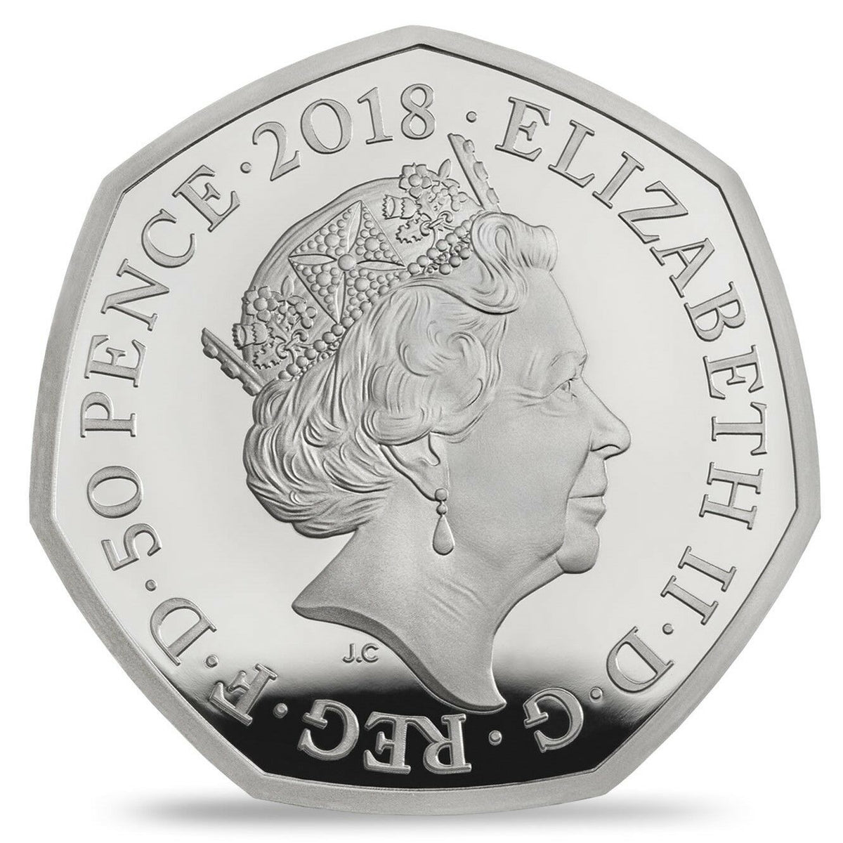 United Kingdom 2018 50p Beatrix Potter Mrs Tittlemouse Silver Proof