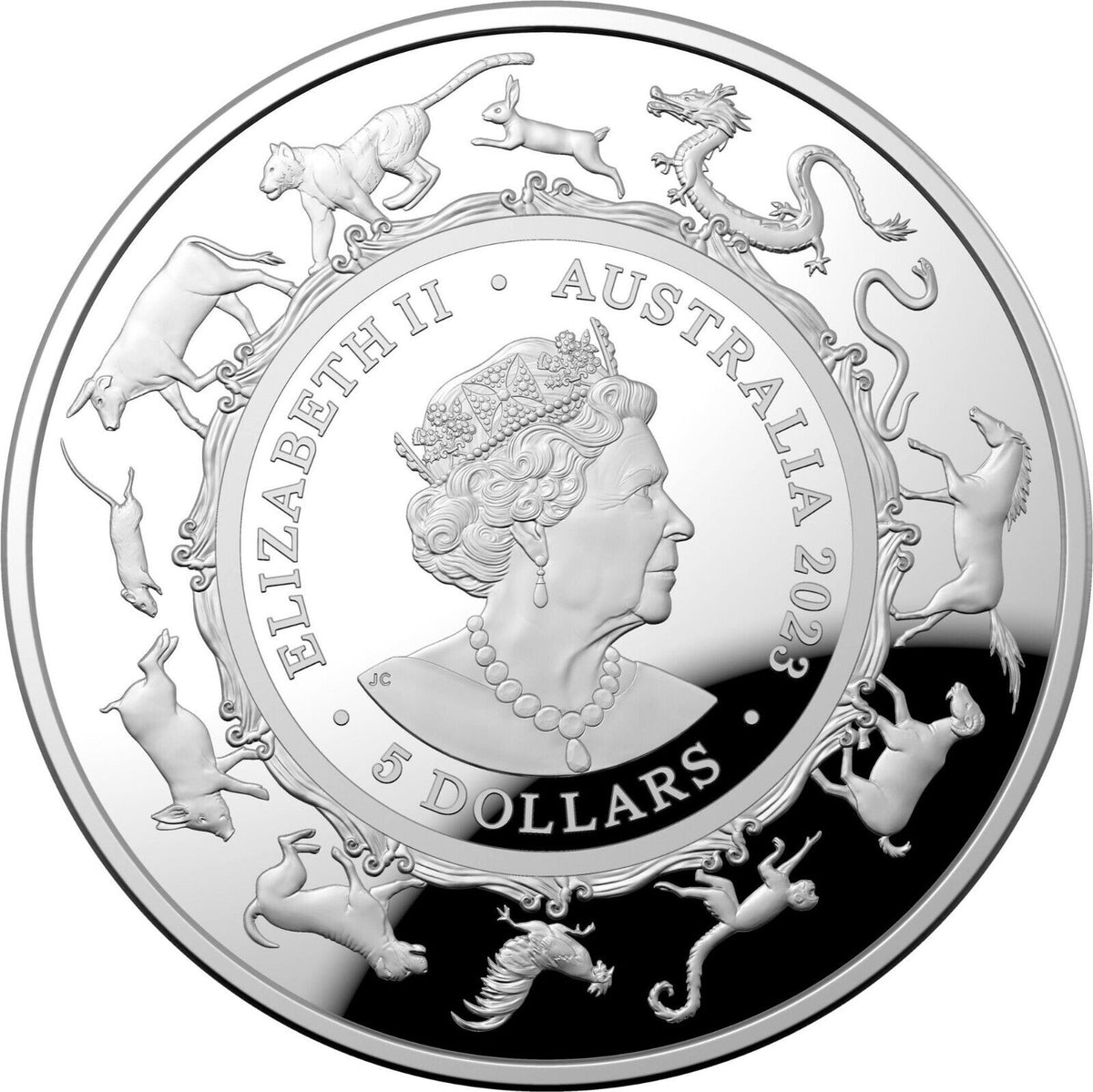 Australia 2023 $5 Lunar Year Of The Rabbit Domed Silver Proof