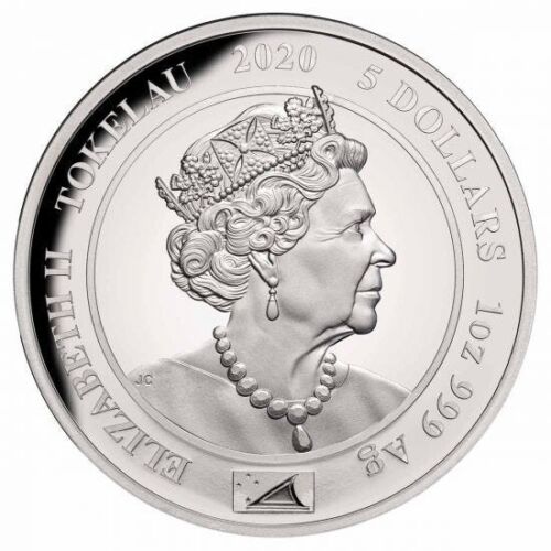 Tokelau 2020 $5 Queen Elizabeth II Royal Portraits 1oz Silver Proof Coin