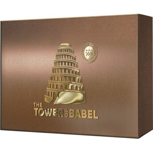 Tokelau 2022 $10 Tower of Babel Fundamental Stories of the Bible 5 Oz Antique Silver Coin 299 Mintage