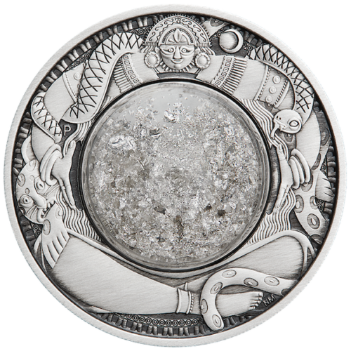 Tuvalu 2021 $2 Tears of the Moon 2oz Silver Antiqued Coin Perth Mint