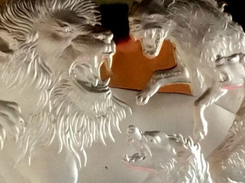 Niue 2022 $10 Apex Predators Lion & Hyena 5 Oz .999 Silver Gold Plated Proof