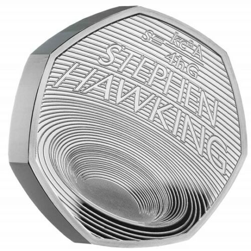 United Kingdom 2019 50p Proof Celebrating the Life of Stephen Hawking Silver