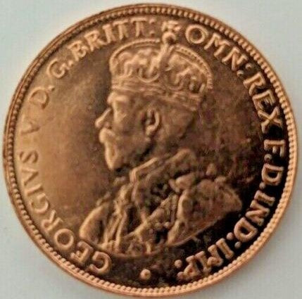 1923 Australian Half Penny Replica Album Filler
