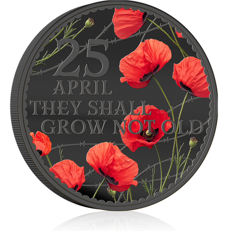 Solomon Islands 2026 50 Cents They Shall Grow Not Old Limited Edition Red Poppy Reverse