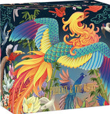 Tuvalu 2023 $5 Phoenix &amp; Birds 5oz .9999 Antiqued Coloured Silver Shipper Box