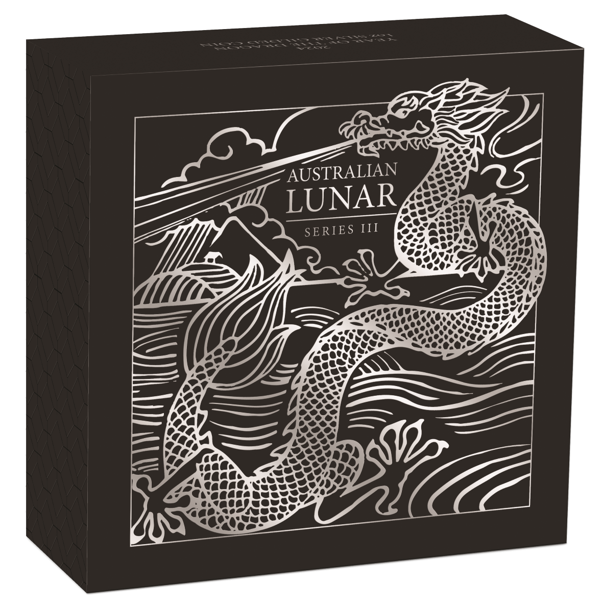 Australian Lunar Series III 2024 $1 Year of the Dragon 1oz .9999 Silver Gilded Coin Perth Mint