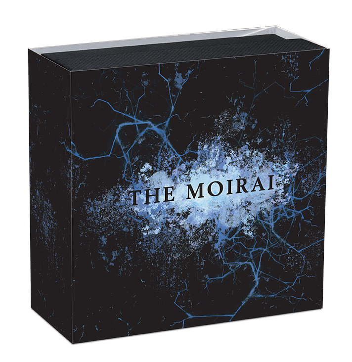 Protective sleeve for the black and metallic box for Tuvalu 2025 $2 THE MOIRAI- FATE High Relief .9999 2 Oz Antique Silver Coin.