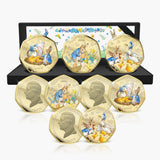 Solomon Islands 2026 50 Cents PETER RABBIT TALES OF SPRING  24 Karat Gold Plating Proof-like Limited Edition Box Set Reverse and Obverse