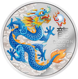 CHINESE NEW YEAR INTERNATIONAL RELEASE Australia 2024 Series III LUNAR YEAR of the DRAGON 1 oz .9999 Silver 9 Coin Set