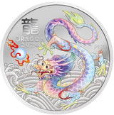 CHINESE NEW YEAR INTERNATIONAL RELEASE Australia 2024 Series III LUNAR YEAR of the DRAGON 1 oz .9999 Silver 9 Coin Set