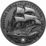 Niue 2022 $5 Nuestra Senora de Atocha 2 oz Silver Coin with Sunken Treasure Inlay- 200 made