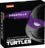 Tuvalu 2025 $1 Teenage Mutant Ninja Turtles - Donatello 1oz .9999 Silver Proof Coloured Coin PERTH MINT