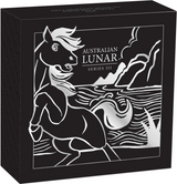 Australia 2026 $2 Lunar Series III Year of the Horse 2 oz .9999 Silver Antiqued Coin Perth Mint Box