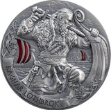 Cameroon 2024 2000 Francs CFA RAGNAR The Way to Valhalla 2 oz .999 Antique Silver