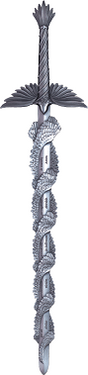 KOMSCO South Korea 2023  SWORD of ST. MICHAEL 2.5oz Silver Ultra High Relief Stacker