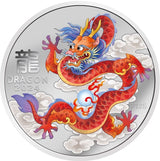 CHINESE NEW YEAR INTERNATIONAL RELEASE Australia 2024 Series III LUNAR YEAR of the DRAGON 1 oz .9999 Silver 9 Coin Set
