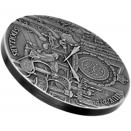 Niue 2022 $5 The Three Musketeers D’Artagnan 2oz .999 Silver Antiqued Coin