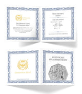 Germania 2023  5 Mark Witchcraft Seeress 1oz Silver BU Octagonal Coin Certificate of Authenticity