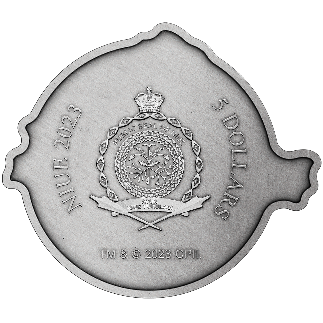 Niue 2023 $5 Ghostbusters™ 40th Anniversary 2oz .999 Silver Antiqued Coloured Coin