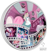 Niue 2023  $10 Disney Alice in Wonderland 3oz Silver Colorized Proof Coin