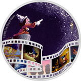 2023 $10 Disney Cinema Masterpieces - FANTASIA 3oz Silver Coloured Coin Reverse