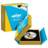 Niue 2023 $10 Disney Mickey and Friends: Mickey and Pluto 3oz Silver Colorized Proof