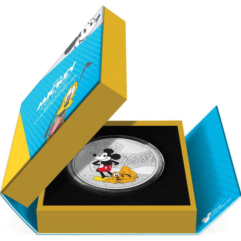 Niue 2023 Disney Mickey and Pluto 3oz Silver | FORTYMILLION